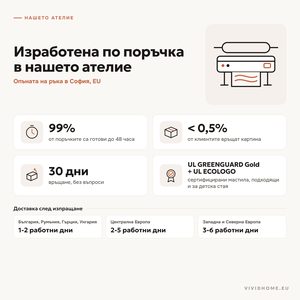 Характеристика: изработено в нашето ателие
