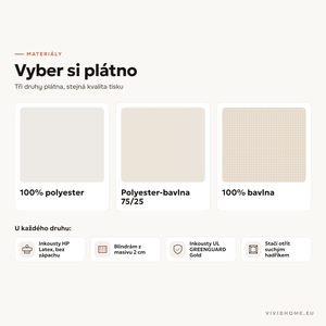 Vlastnost: výběr materiálu plátna