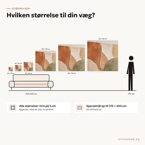 Produktegenskab: størrelsesguide til din væg