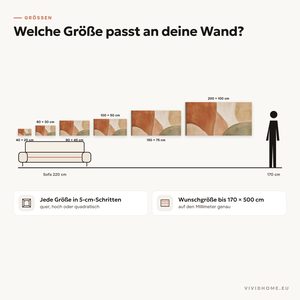 Produktmerkmal: Größenratgeber für deine Wand