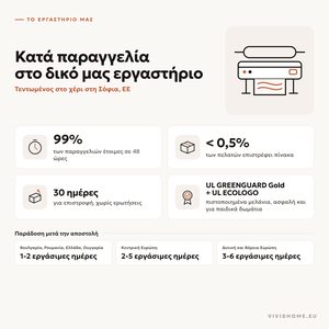 Χαρακτηριστικό: φτιαγμένο στο δικό μας εργαστήριο