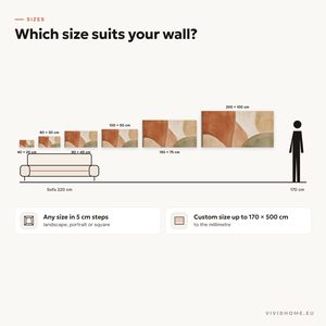 Product feature: size guide for your wall