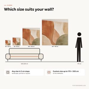 Product feature: size guide for your wall