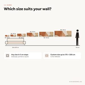 Product feature: size guide for your wall