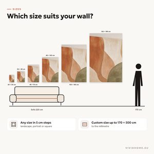 Product feature: size guide for your wall
