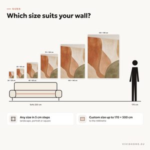 Product feature: size guide for your wall