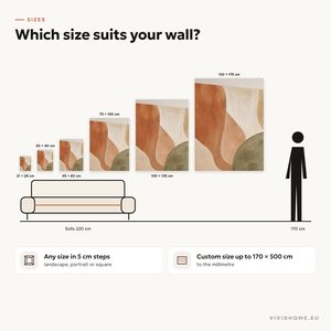 Product feature: size guide for your wall