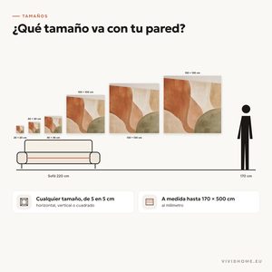 Característica: guía de tamaños para tu pared