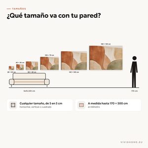 Característica: guía de tamaños para tu pared