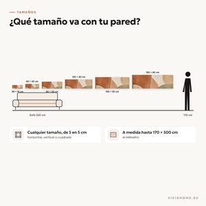 Característica: guía de tamaños para tu pared