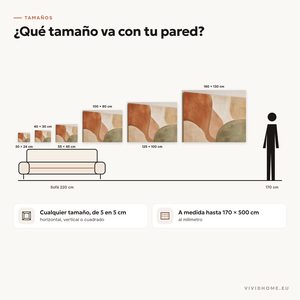 Característica: guía de tamaños para tu pared