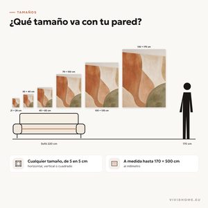 Característica: guía de tamaños para tu pared