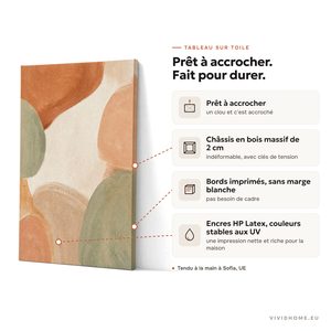 Caractéristique : toile de qualité galerie