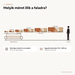 Jellemző: méretútmutató a faladhoz
