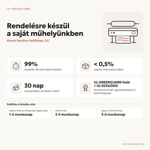 Jellemző: saját műhelyünkben készült