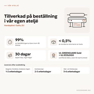 Produktegenskap: tillverkad i vår egen verkstad