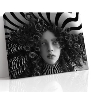 Monochrome Spiral Portrait
