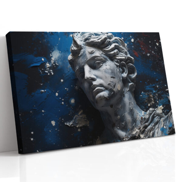 Salauzta klasiskā biste kanvas prints