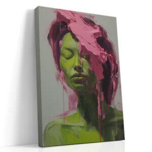 Pink Cascade Portrait