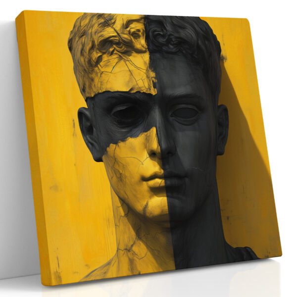 Klasična bista Canvas Print - Amber i Ugljen Portret