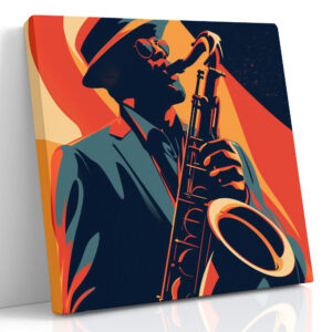 Tisk na plátně Jazzový saxofonista