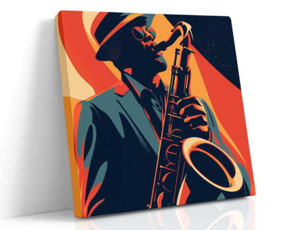 Prikaz Jazznog Saksofonistu na Platnu