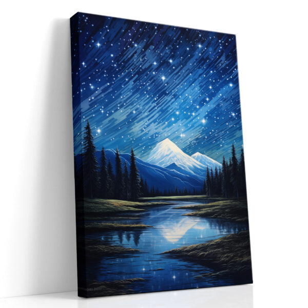 Starfall Over the Summit Canvas Print