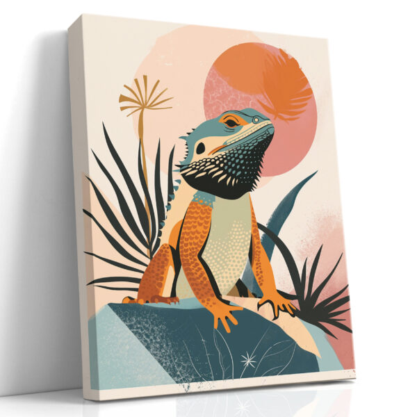 Desert Lizard in the Sun Canvas Print