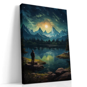 Moonlit Summit Reflection