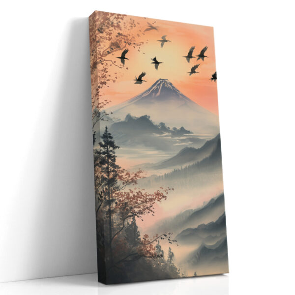 Mount Fuji Rudens Sutemos Drobė