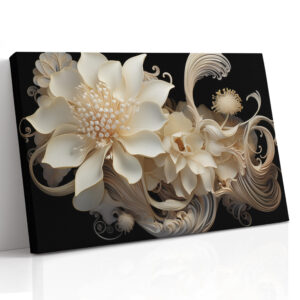 Ivory Bloom in Black
