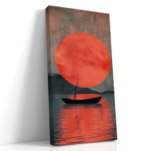Crimson Harbour at Dusk