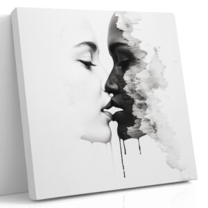 Pale Kiss in Monochrome