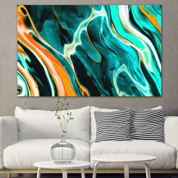 Turquoise Marble Canvas Print