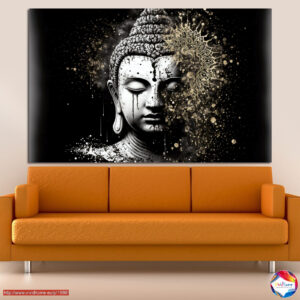 Goldene Buddha-Statue Leinwanddruck