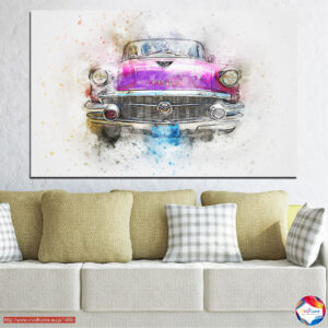 Abstrakte Retro-Automobil-Leinwanddrucke