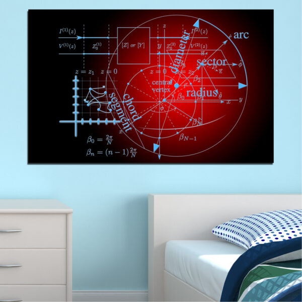 Abstract Mathematical Circles Canvas Print