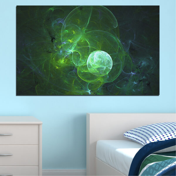 Impression sur Toile Sphère Aurore Boréale