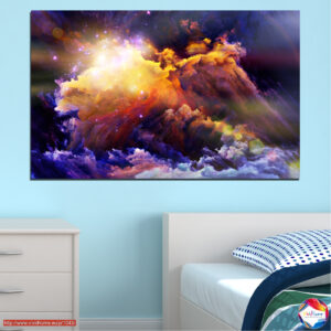 Space Storm Abstract Canvas Print