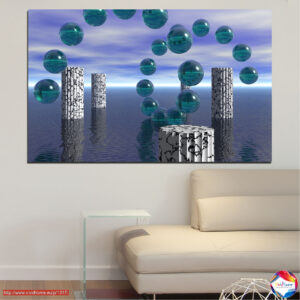 Parallel Realities Abstract Water Collage Canvas Print