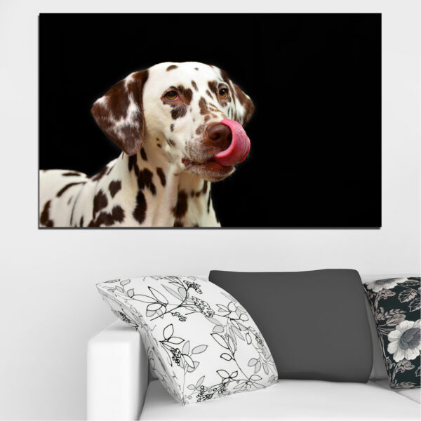 Lienzo Retrato de Perro Dálmata