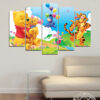 Five connected panels show Winnie the Pooh and Piglet side by side in soft animated style