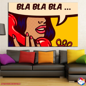 Pop Art Comic Speech Bubble Canvas Print