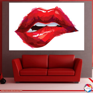 The Temptation Abstract Figures Canvas Print