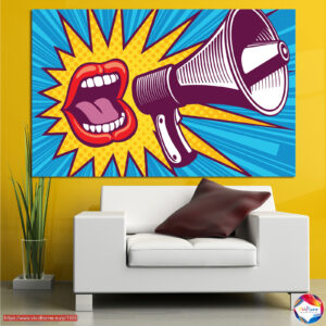 Pop Art Képregény Beszédbuborék 5 Részes Vászonnyomat