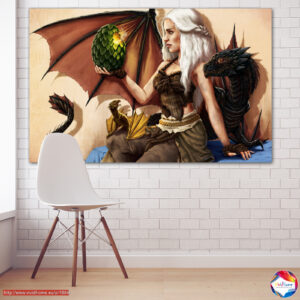 Eisdrache Flug Leinwanddruck – Game of Thrones inspiriert