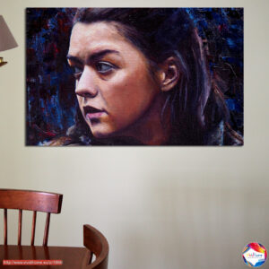 Game of Thrones Draak en Troon Canvas Print