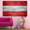 A white flag with a single bold red horizontal stripe