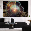 A digital portrait composed of circuit board patterns and glowing neural pathways against a dark background