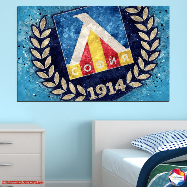 Levski Sofia Stadium Canvas Print – Blue & White Tribute